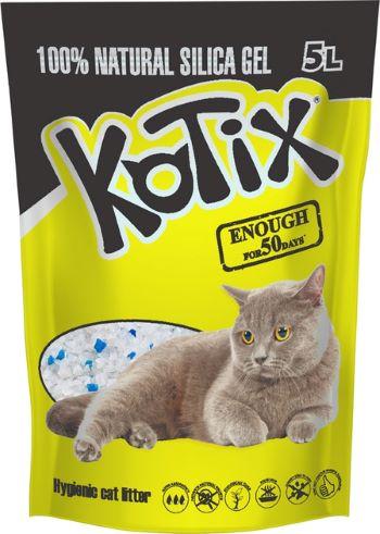 Наповнювач силікагелевий Kotix (Котікс) для котячого туалету 5 л, фото 1