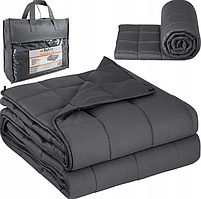 Ковдра гравітаційна  обважнена 150х200 см 6 кг Ruhhy 19533 Польща темно-сіра