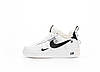 Жіночі та чоловічі зимові кросівки Nike Air Force Winter Low White Black (Білі з чорним) Взуття Найк Аір Форс теплі хутро унісекс, фото 2