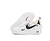 Жіночі та чоловічі зимові кросівки Nike Air Force Winter Low White Black (Білі з чорним) Взуття Найк Аір Форс теплі хутро унісекс, фото 4