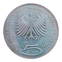 Німеччина 5 марок, 1981 200-та річниця - Смерть Готхольда Ефраїма Лессінга