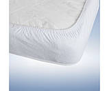 Наматрацник вологонепроникний махровий AquaStop білий 200х220 см з закритими бортами, фото 2