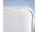 Наматрацник вологонепроникний махровий AquaStop білий 200х220 см з закритими бортами, фото 4