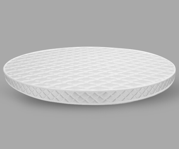 Наматрацник круглий бавовняний захисний Point Art Ø 200 см з закритими бортами, фото 1