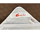 Наматрацник вологонепроникний захисний Point Art AquaStop коричневий 90х190 см з гумкою по 4-х кутах, фото 3