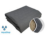 Наматрацник вологонепроникний захисний Point Art AquaStop сірий 80х190 см з закритими бортами, фото 2
