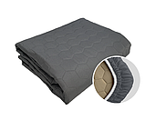 Наматрацник захисний Point Art сірий 120х200 см з закритими бортами, фото 2