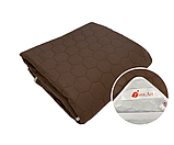 Наматрацник захисний Point Art коричневий 140х200 см з резинкою по 4-х кутах, фото 3