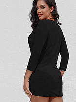 Накидка на купальник(БЕЗ КУПАЛЬНИКА) Fuba 089 Арника  черный (В НАЛИЧИИ 44 46 48 50 52 УКР р-ры), фото 4