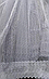 Тюль у зал фатин білий із вишивкою павутинка, Туреччина, комбінована з ажурним низом, фото 2