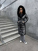 Стильне жіноче пальто ПВ-331 чорне