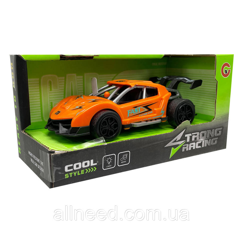 Модель автомобіля "Rally Racing Sportscar" 9812-1С світло, звук Жовтогарячий