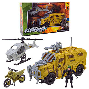 Іграшковий Військовий набір BL2314 військовий транспорт, аксесуари