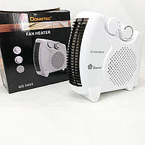 Тепловентилятори підлогові дуйчики, Настільний обігрівач для дому, Обігрівач дуйчик ZE-60, фото 4