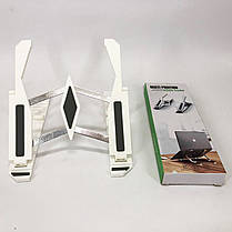 Підставка для ноутбука Multi-Position foldable bracket JC-25 8х22смСтильна підставка. AQ-742 Колір: білий, фото 2