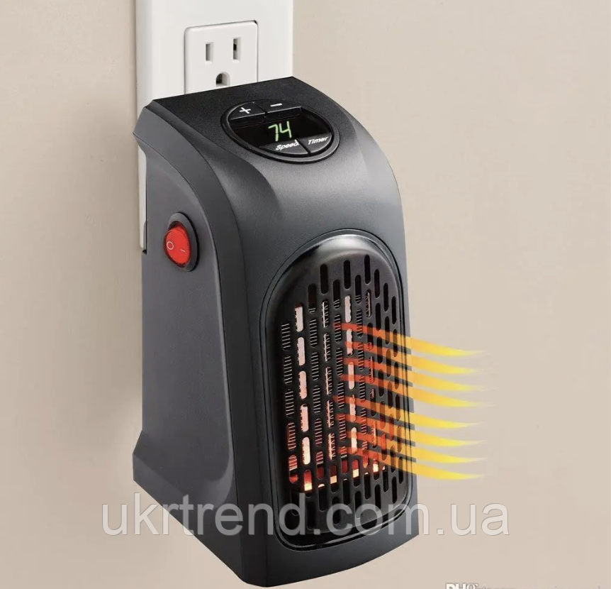 Міні нагрівач 400W Handy Heater з пультом, нагрівач електричний тепловентилятор портативний