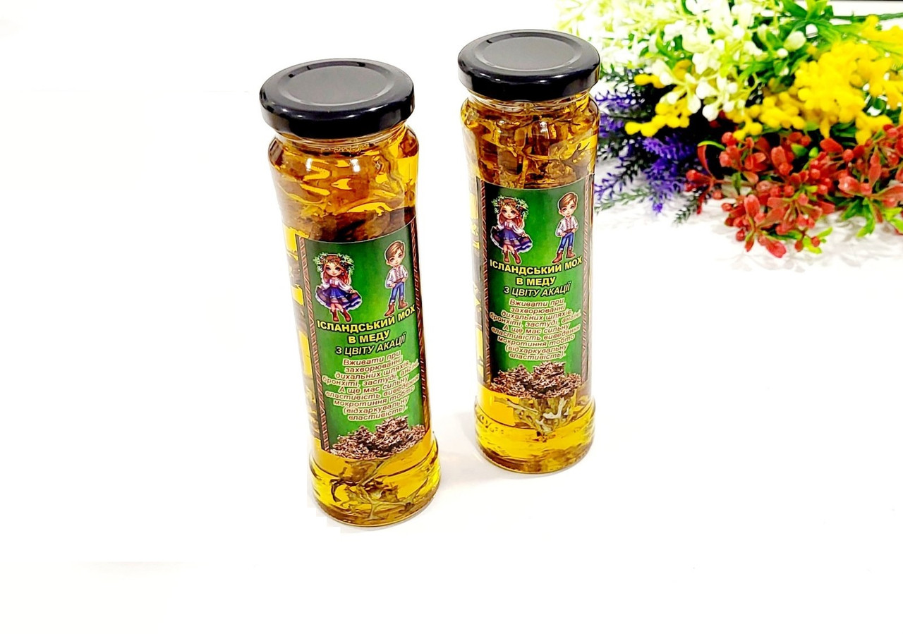Ісландський мох в меду з цвіту Акації, фото 1