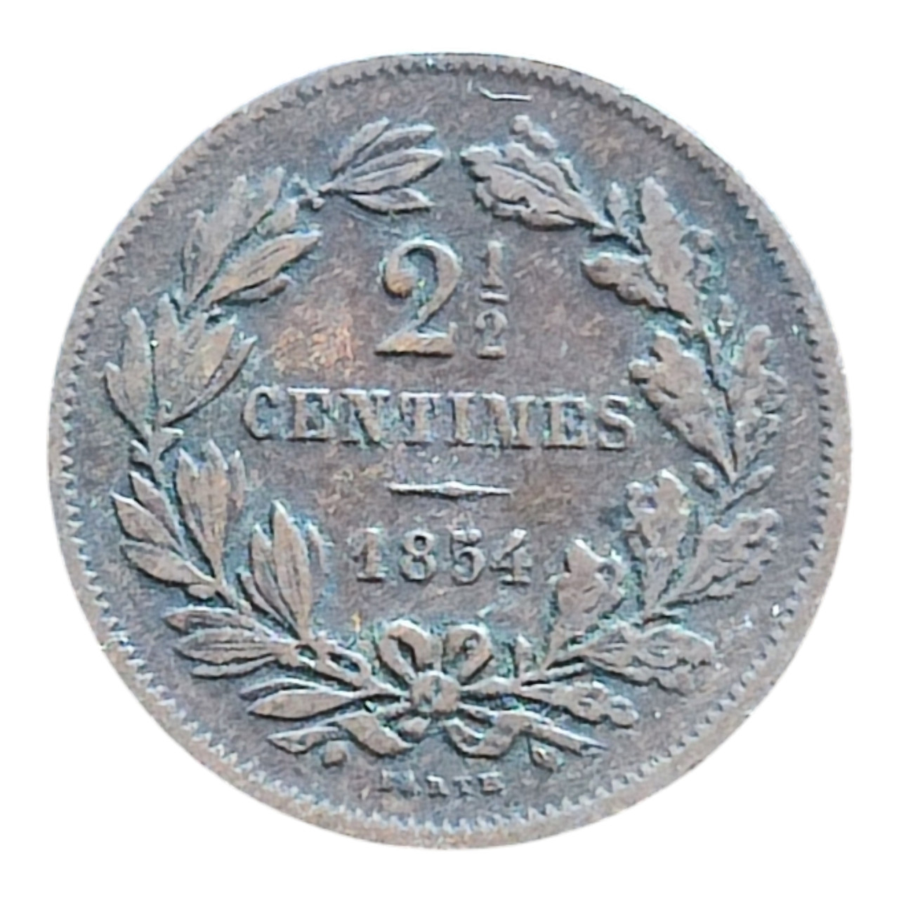 Люксембург 2½ сантима, 1854, фото 1