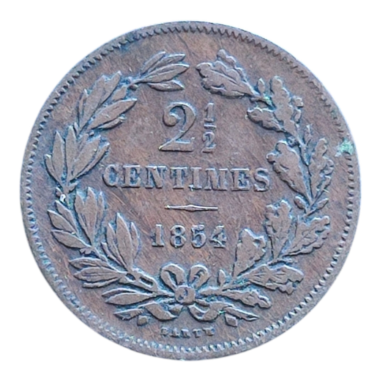 Люксембург 2½ сантима, 1854