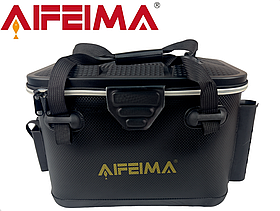Сумка Feima Bakkan M 25л EVA (37×25×27см) чорна водонепроникна з тримачами для вудилищ AIFEIMA