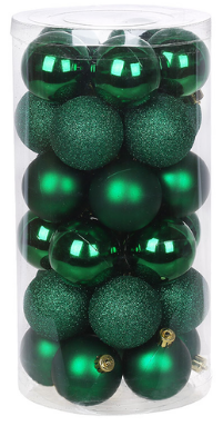 Набір куль пласт. в колбі 5см 30шт темно-зелений №47-088/Bonadi/(24), фото 1