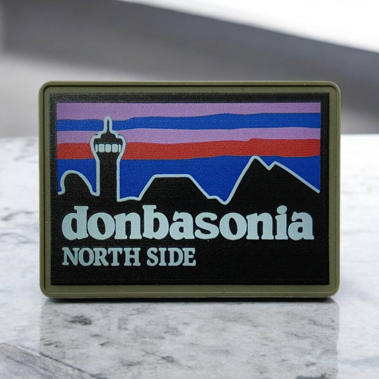 Шеврон ПВХ Donbasonia / патч Донбасонія North Side на липучці 70×50 мм