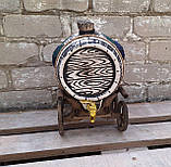 Керамічна діжка для напоїв на дерев'яному візку 6 літрів з краником, фото 6