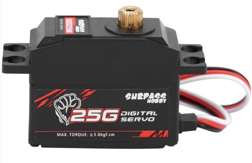 Сервопривод Surpass Hobby S0025M 25g (2.2-3.0 кгс·м, 4.8-6 В)