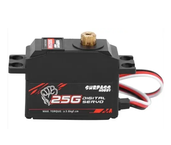 Сервопривод Surpass Hobby S0025P 25g (2.2-3.0 кгс·м, 4.8-6 В), фото 1