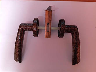 Ручка дверна-заскочка Аріко ЗЩ 114-5 коричнева