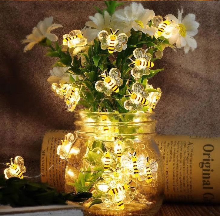 Світлодіодна гірлянда бджілка 3 м 30 led на батарейках