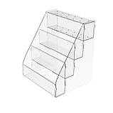 Товарна гірка EKOSTAR на 3 полиці утримувачем для цукерок 205х184х255, фото 3