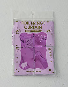 Шторка для фотозони з дощику Квадрат 1*2 м рожевий (11453Ф+)