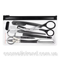 Набір для догляду за бровами та віями (11 предметів) у косметичці, фото 2