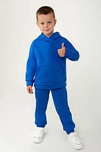 5402-107Мсин Синій костюм для хлопчиків теплий, тринитка начіс Тм Авекс розмір 110 см