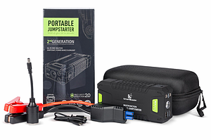 STARK T242pro Пусковий пристрій (бустер) для автомобіля 12В 20000 мАг (74Втч) Макс стартовий струм 1000 А