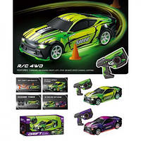 Машина 25,5 см, дрифт, світло, корпус не б'ється, додаткові колеса, 4х4, USB заряджання