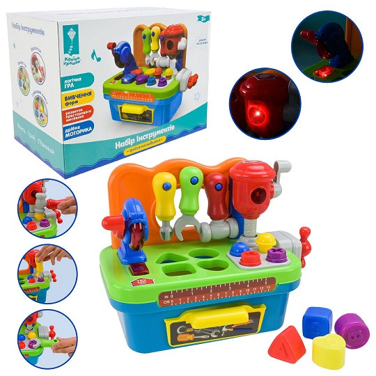 Ігровий новбір Інструменти тактильний розвиток, коробка 28,8*16,2*21,8 см