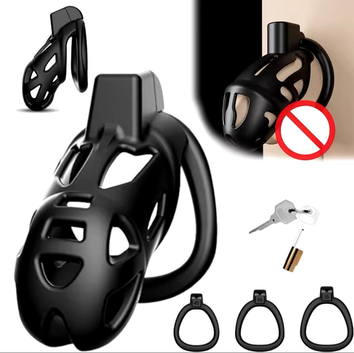 Чоловічий пояс вірності Кобра розмір XS, Чорний