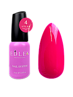 Edlen Рідкий гель для нігтів №04 Water Acrygel Neon, 9мл (рожевий)
