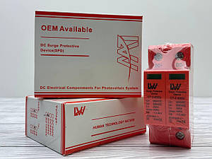 Обмежувач перенапруги ОПН LW SPD CT-2-800V DC для сонячних батарей (панелей) 800VDC/2P