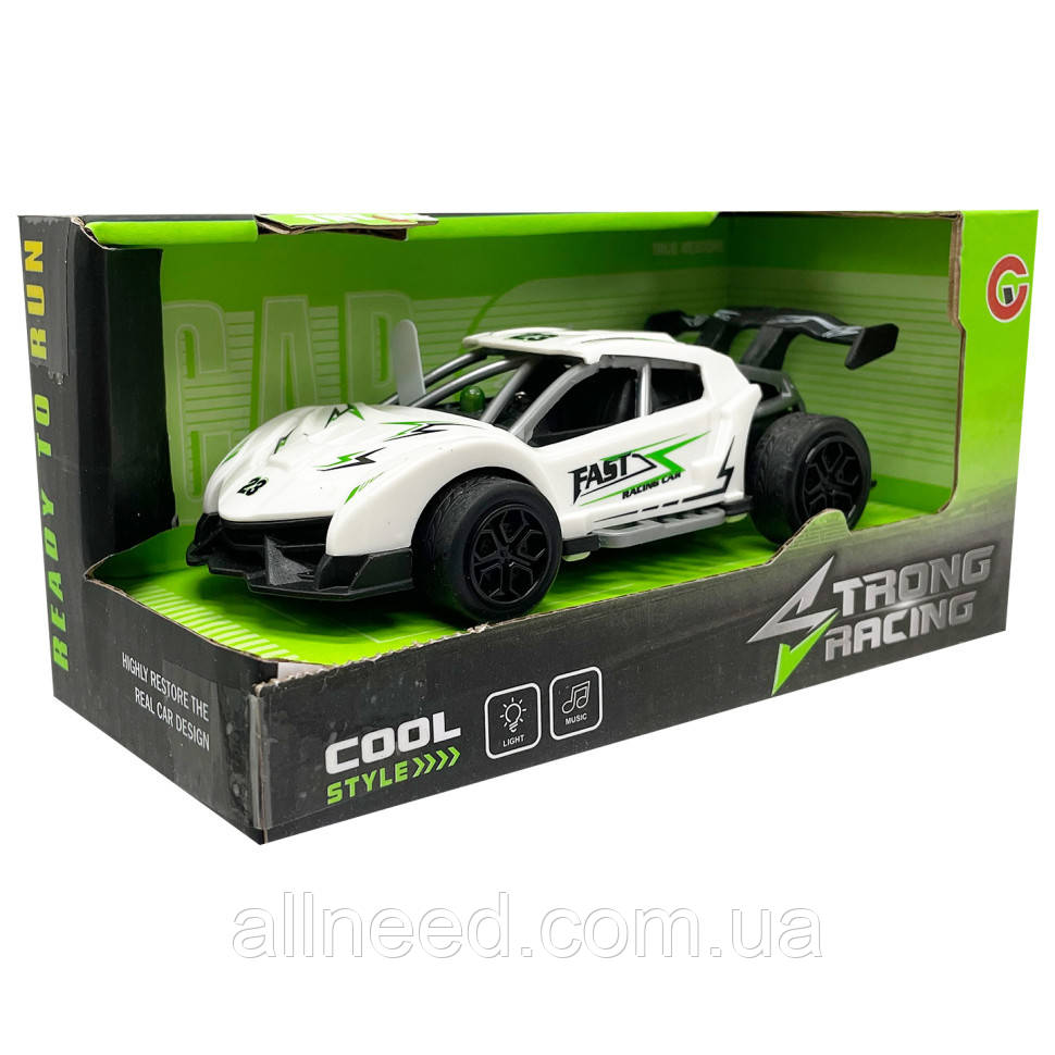 Модель автомобіля "Rally Racing Sportscar" 9812-1С світло, звук Білий