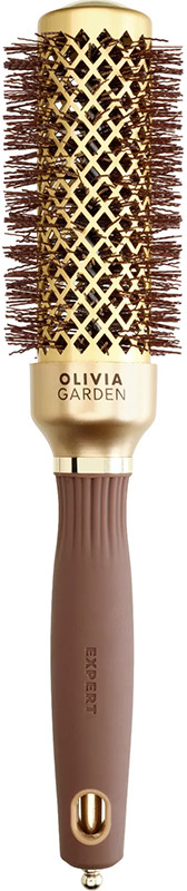 Брашень термо EXPERT BLOWOUT CURL Wavy Bristles Gold&Brown Olivia Garden 35 мм