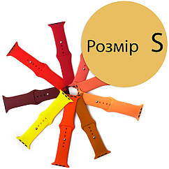 Силіконовий ремінець Apple watch 38/40 mm жовтий S