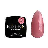Edlen Гель будівельний Builder Gel №06 для нігтів, 30мл (темно-рожевий)