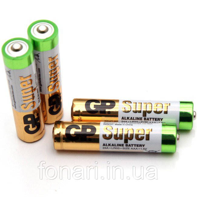 Батарейка GP Super alkaline ААА (LR3, 24А-S2), фото 1