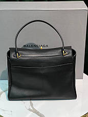 Жіноча чорна сумка Balenciaga Rodeo Medium сумка Баленсіага Родео середній розмір, фото 6