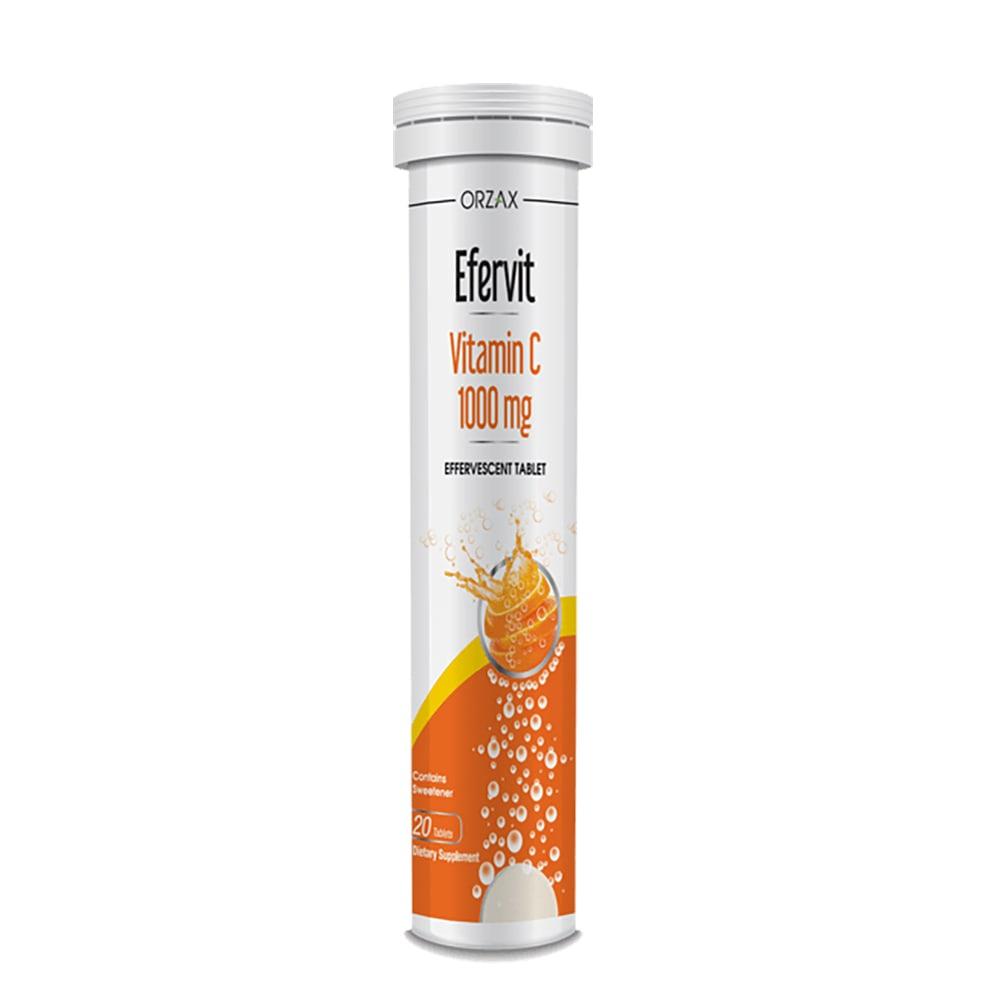 Orzax Efervit Vitamin C / Вітамін C 1000 мг 20 шипучих таблеток