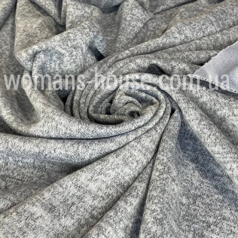 Трикотаж Ангора софт меланж Сірий, фото 1