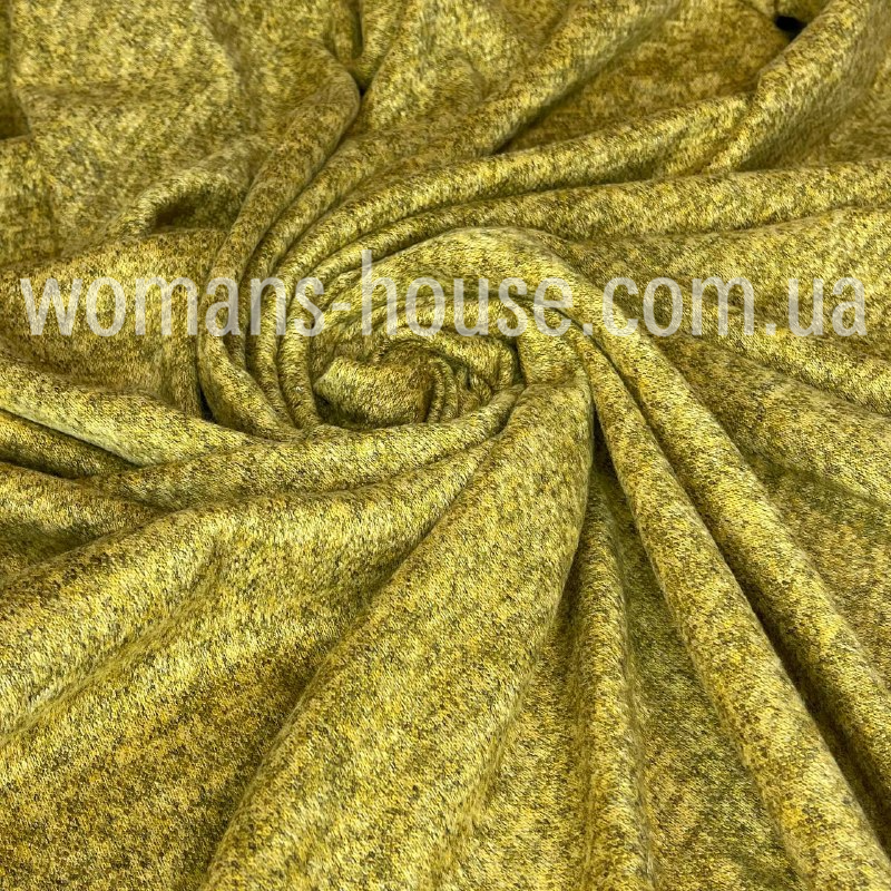 Трикотаж Ангора софт меланж Жовтий, фото 1